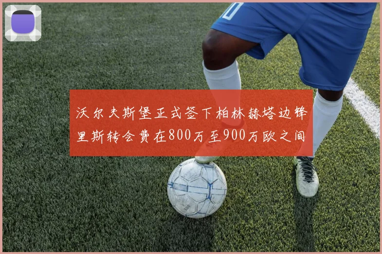 沃尔夫斯堡正式签下柏林赫塔边锋里斯转会费在800万至900万欧之间